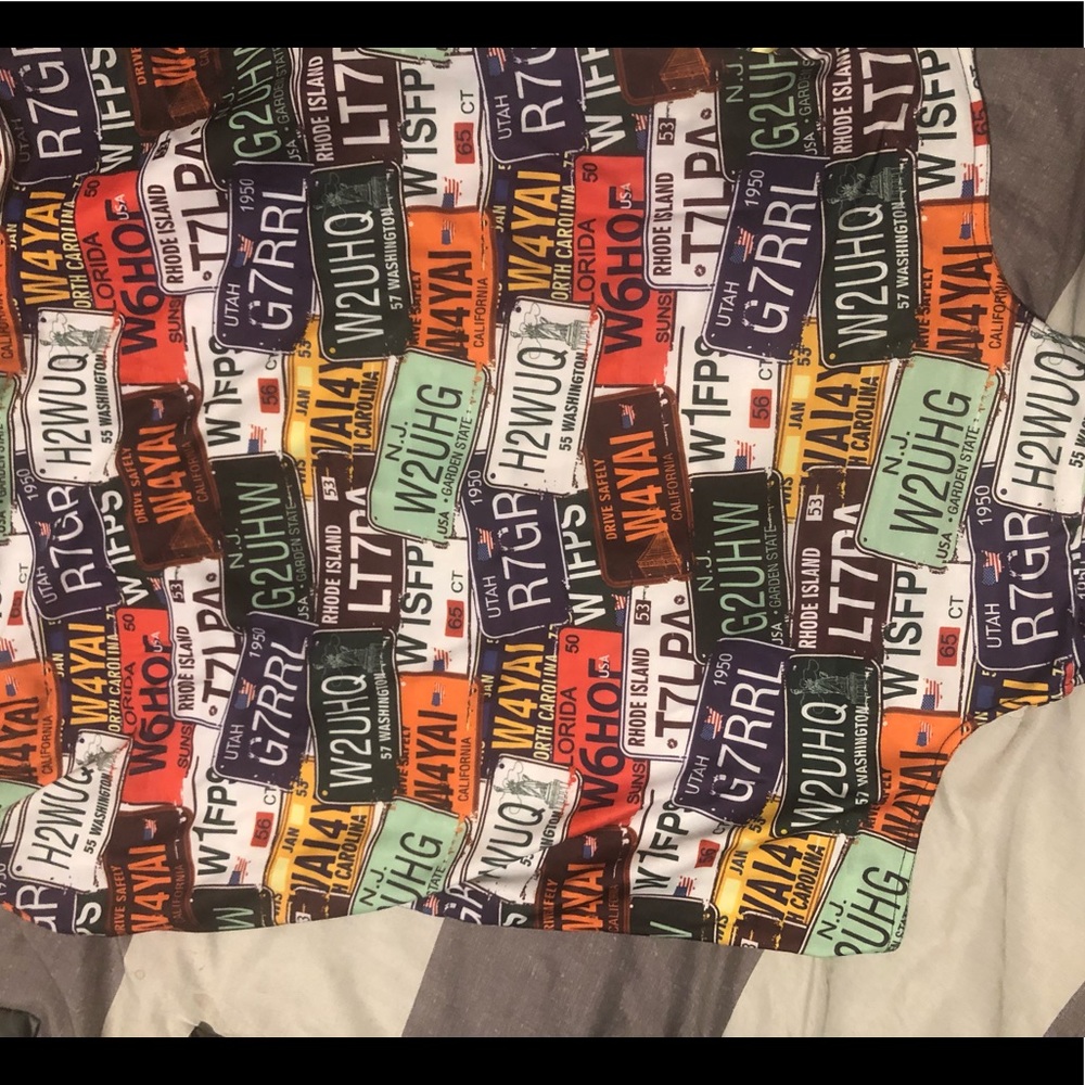 NEW license plates suitcase cover